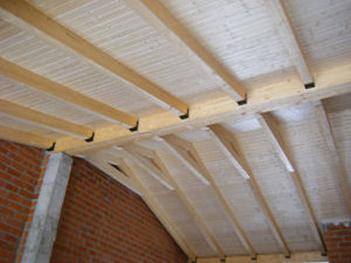Painel ranhurado de abeto, de 16 mm de espessura
